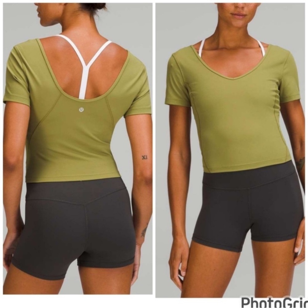 Lululemon Athletica Align short sleeve t-shirt Crop Top 2525